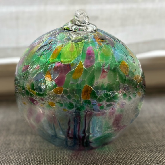 Garden Globe Suncatcher Multicolor Blown Glass - Picture 14 of 15